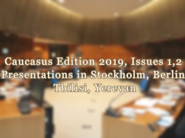 Image for Announcement. Presentations of the 2019 Caucasus Editions in 4 cities